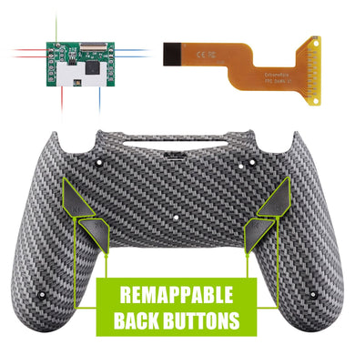 Carbon Fiber Designed Dawn Remap Kit with Custom PCB+ Back shell +4 Back Buttons Compatible With PS4 JDM-040 /JDM-050 /JDM-055 Controller-P4RM003 - Extremerate Wholesale