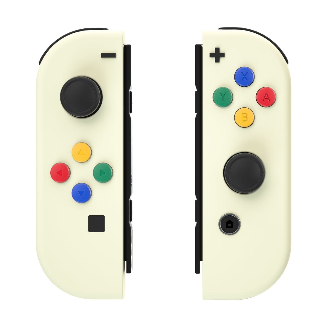 Light Cream Shells For NS Switch Joycon & OLED Joycon-Without Any Buttons Included-CP330WS