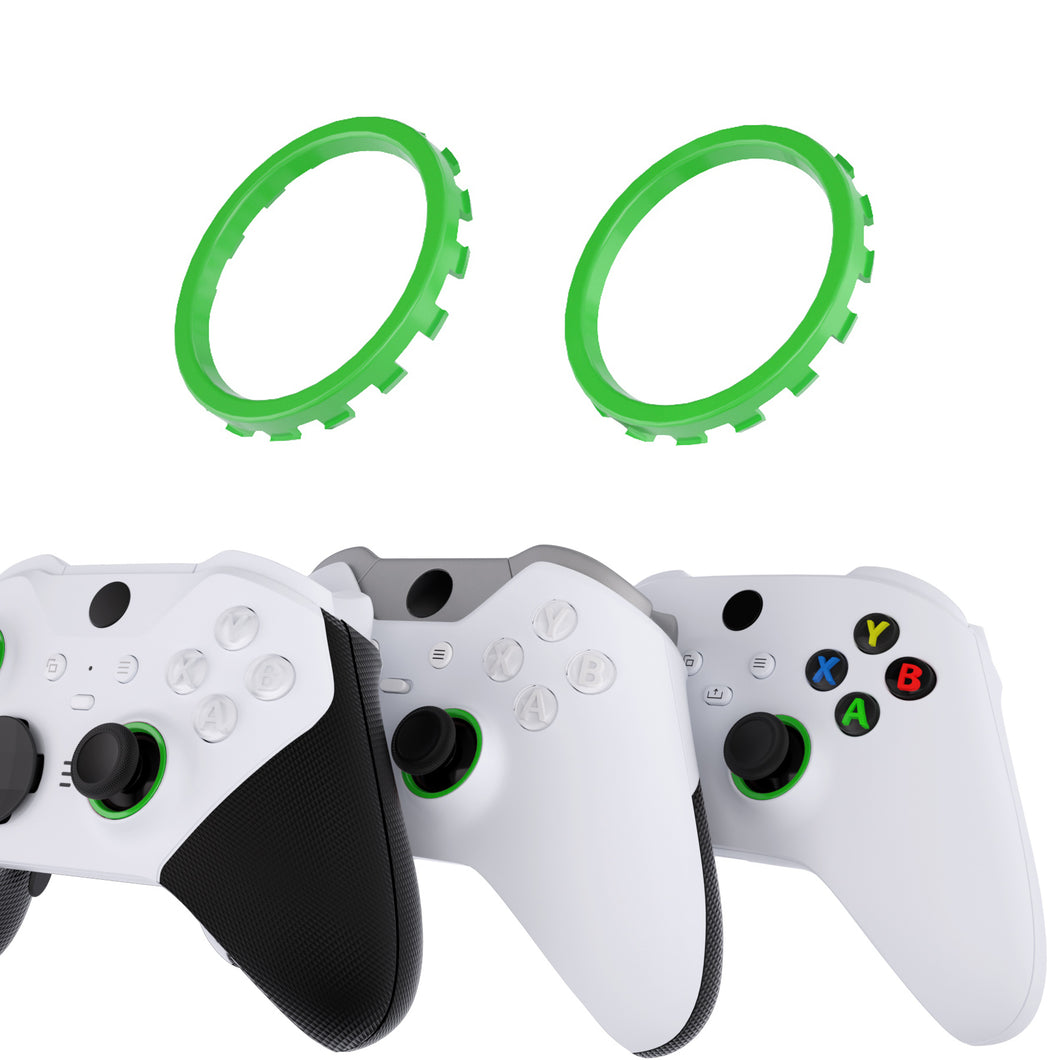 Solid Lime Green Custom Replacement Accent Rings For Xbox Elite Series 2 Core & Elite Series 2 & Xbox One Elite & eXtremeRate ASR Version Shell For Xbox Series X/S Controller-XOJ1321 - Extremerate Wholesale