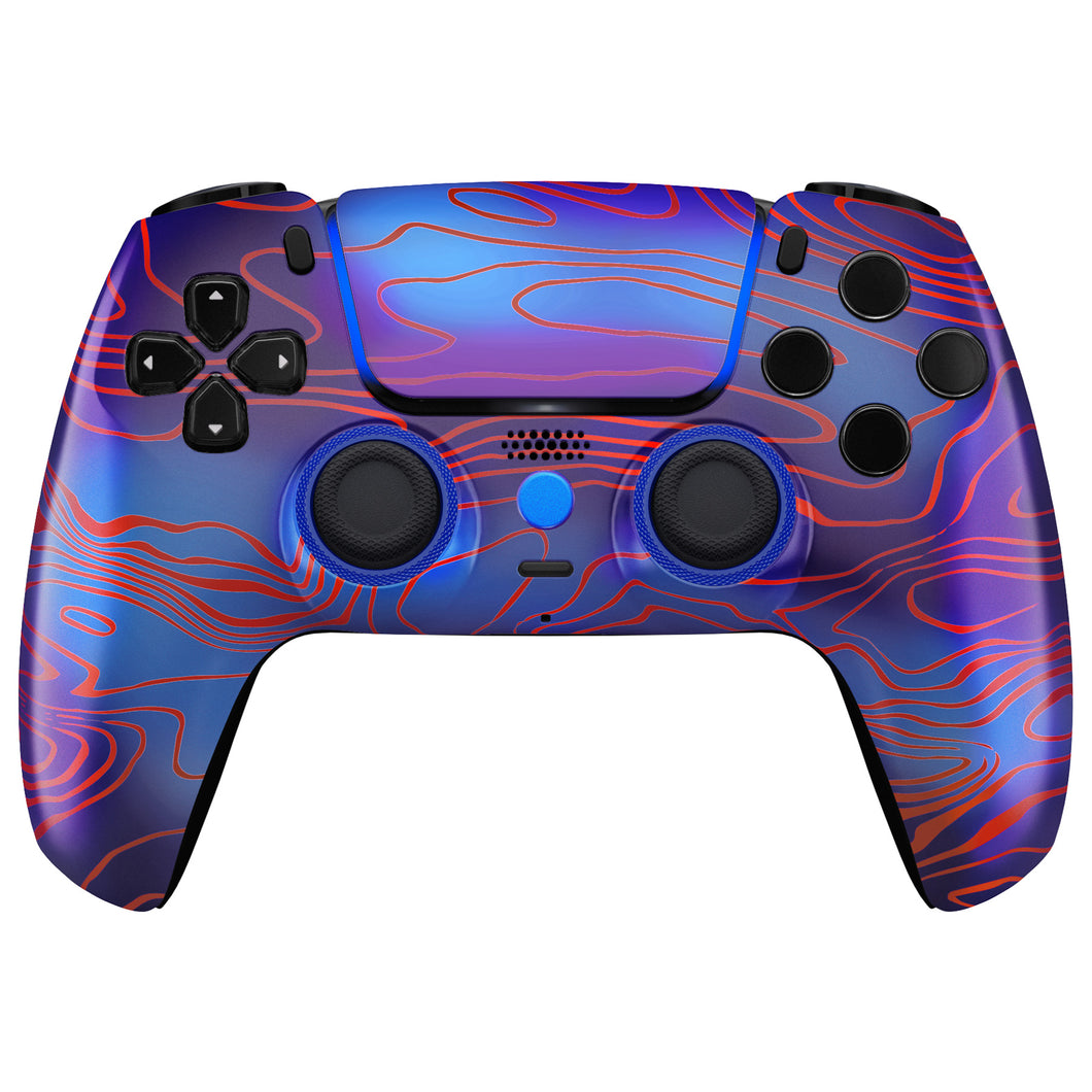 Luna Redesigned Damascuscamo Front Shell with Touchpad for PS5 Controller BDM-010/020/030/040/050 - GHPFT020WS