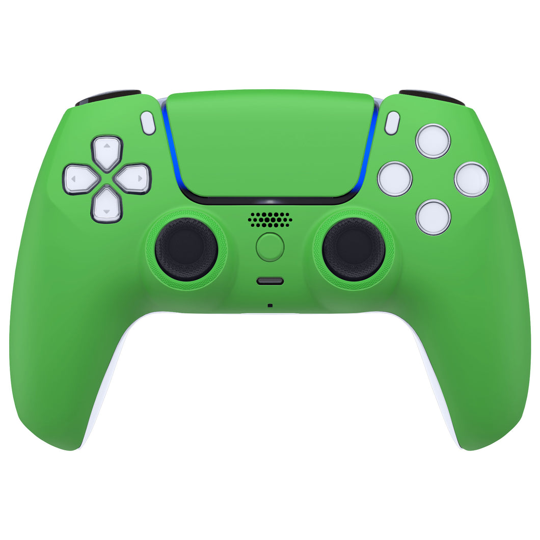 Luna Redesigned Green Front Shell with Touchpad for PS5 Controller BDM-010/020/030/040/050 - GHPFP010WS