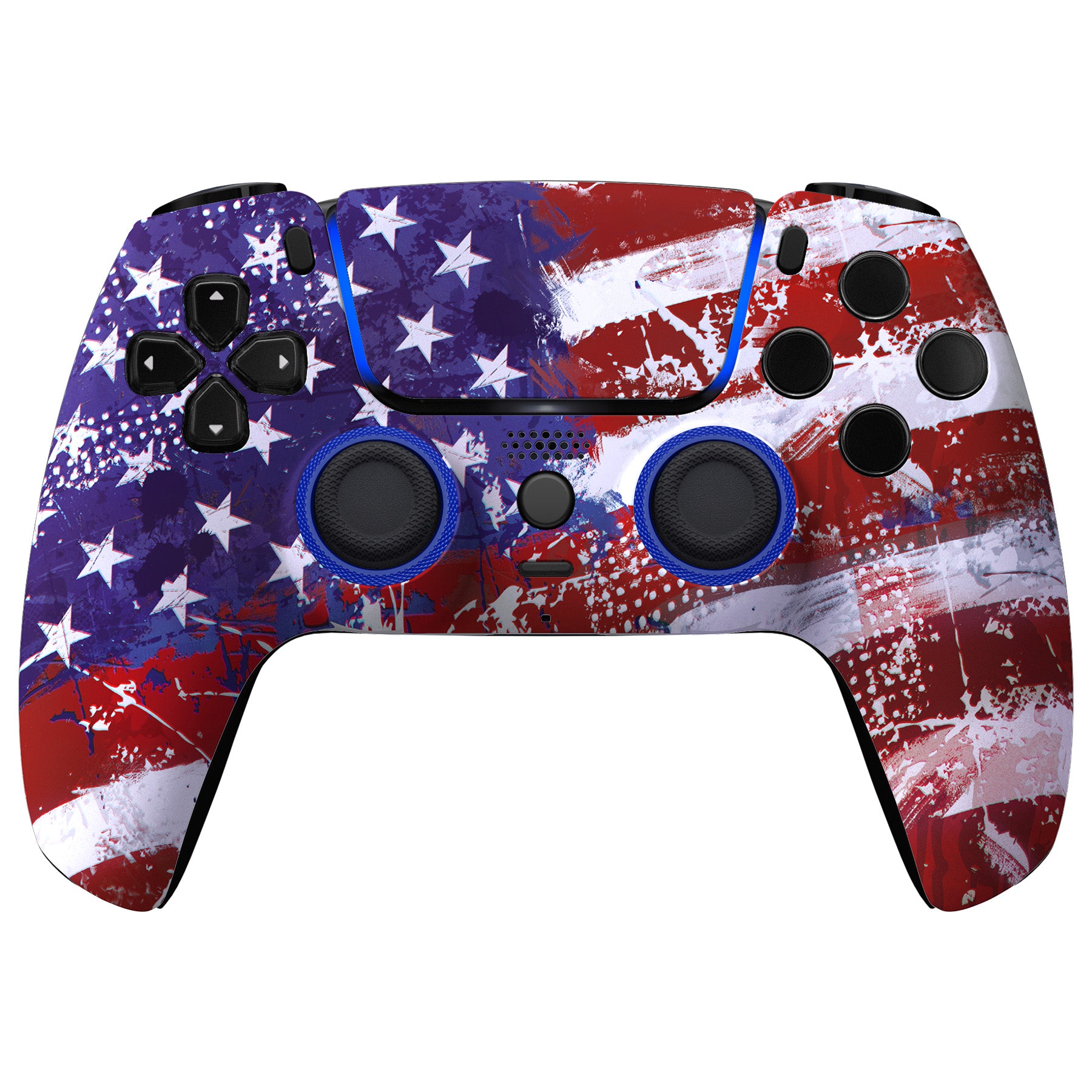 Luna Redesigned Impression US Flag Front Shell with Touchpad for PS5 ...