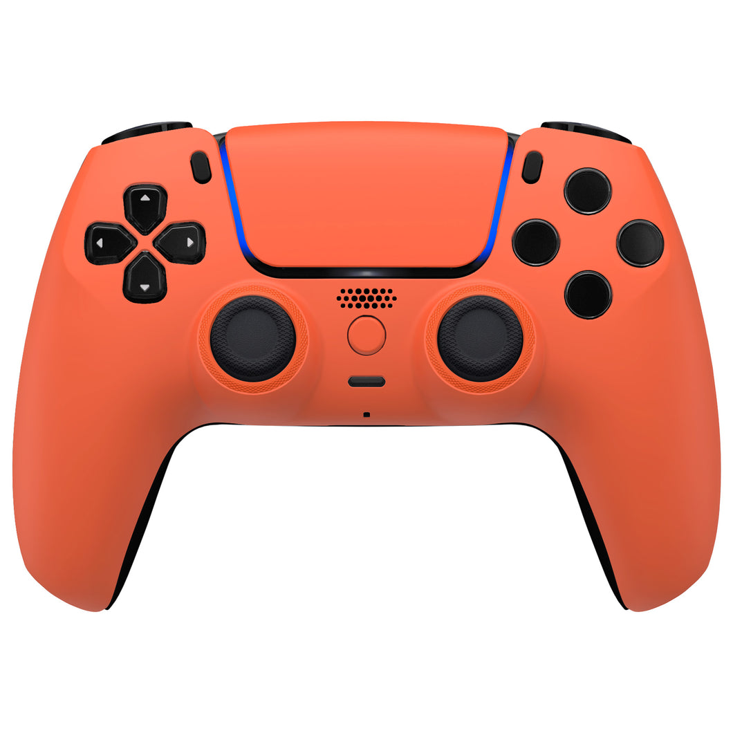 Luna Redesigned Orange Front Shell with Touchpad for PS5 Controller BDM-010/020/030/040/050 - GHPFP011WS