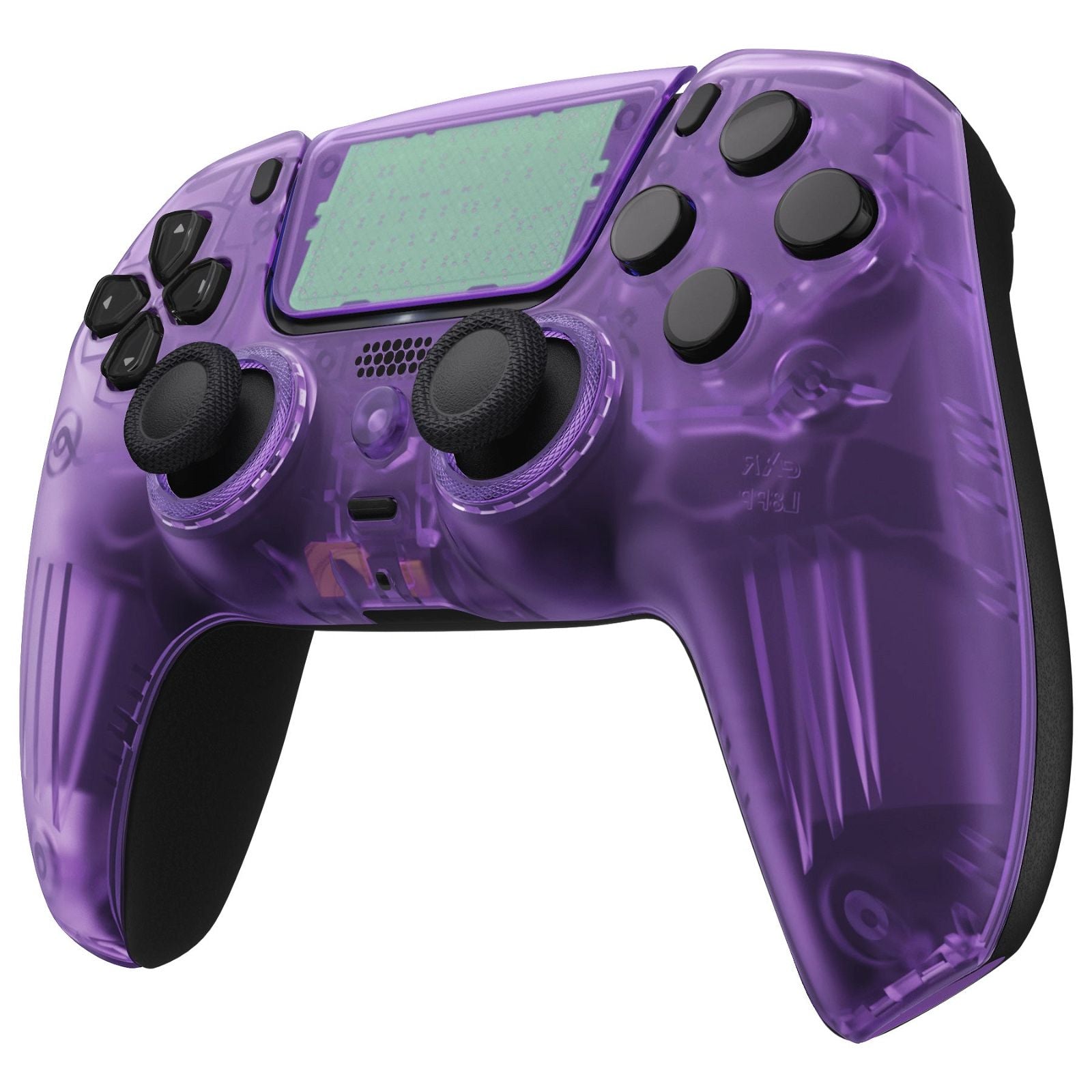 Luna Redesigned Clear Atomic Purple Front Shell with Touchpad for