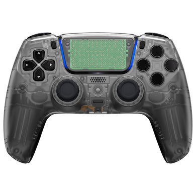 Luna Redesigned Clear Black Front Shell With Touchpad Compatible With PS5 Controller BDM-010 & BDM-020 & BDM-030 & BDM-040 - GHPFM003WS - Extremerate Wholesale