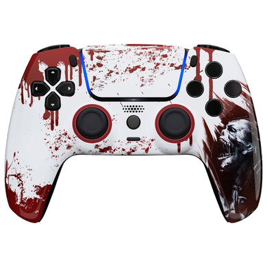 Luna Redesigned Glossy Blood Zombie Front Shell With Touchpad Compatible With PS5 Controller BDM-010 & BDM-020 & BDM-030 & BDM-040 - GHPFT002WS - Extremerate Wholesale