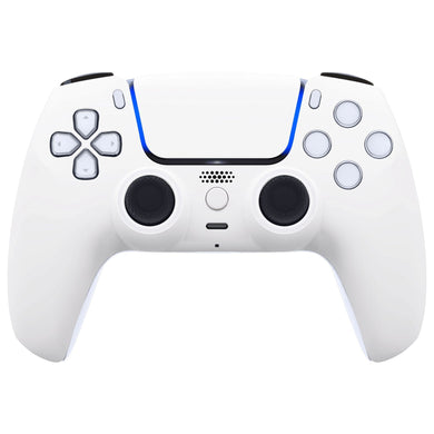 Luna Redesigned White Front Shell With Touchpad Compatible With PS5 Controller BDM-010 & BDM-020 & BDM-030 & BDM-040 - GHPFP006WS - Extremerate Wholesale