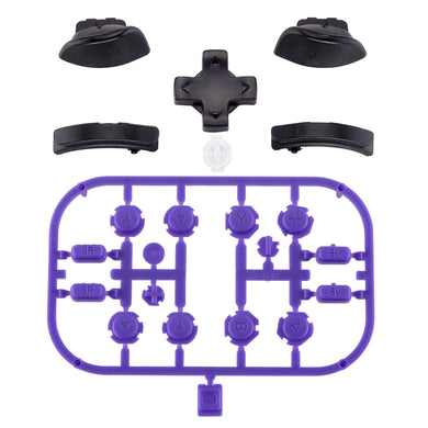 Matte Black Purple 22in1 Button Kits For NS Switch Joycon & OLED Joycon Dpad Controller-BZM508WS - Extremerate Wholesale