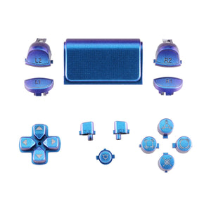 Matte UV Chameleon Blue Purple Classical Symbols 13in1 Button Kits Compatible With PS4 Gen2 Controller-SP4J0501WS - Extremerate Wholesale