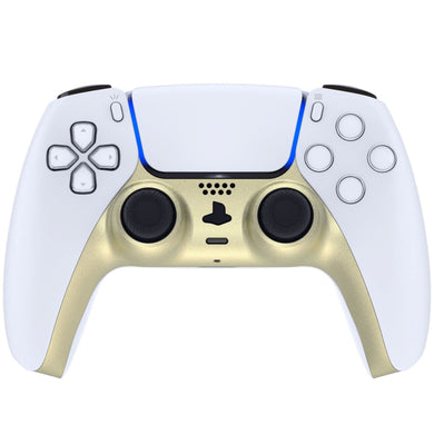 Matte UV Champagne Gold Decorative Trim Shell With Accent Rings Compatible With PS5 Controller-GPFP3019WS - Extremerate Wholesale