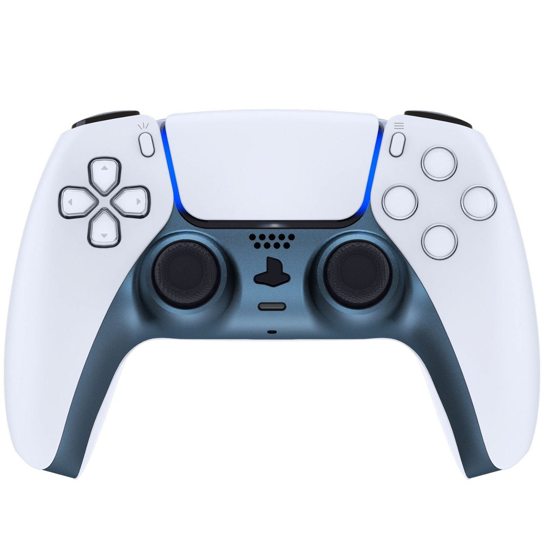 Matte UV Regal Blue Decorative Trim Shell With Accent Rings Compatible With PS5 Controller-GPFP3020WS - Extremerate Wholesale