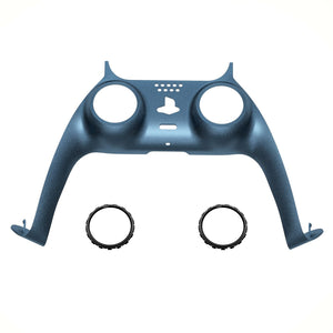 Matte UV Regal Blue Decorative Trim Shell With Accent Rings Compatible With PS5 Controller-GPFP3020WS - Extremerate Wholesale