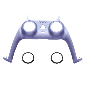 Matte UV Snowstorm Mauve Decorative Trim Shell With Accent Rings Compatible With PS5 Controller-GPFP3021WS - Extremerate Wholesale