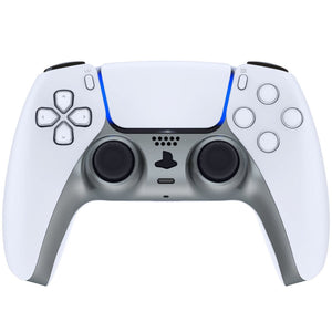 Matte UV Steel Gray Decorative Trim Shell With Accent Rings Compatible With PS5 Controller-GPFP3017WS - Extremerate Wholesale