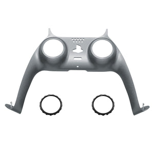 Matte UV Steel Gray Decorative Trim Shell With Accent Rings Compatible With PS5 Controller-GPFP3017WS - Extremerate Wholesale