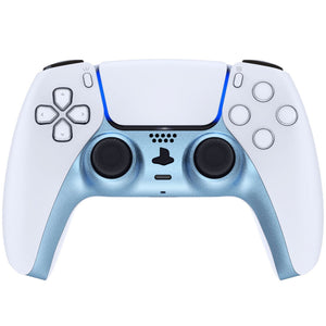 Matte UV Titanium Blue Decorative Trim Shell With Accent Rings Compatible With PS5 Controller-GPFP3016WS - Extremerate Wholesale