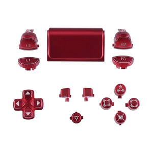 Matte UV Vampire Red Classical Symbols 13in1 Button Kits Compatible With PS4 Gen2 Controller-SP4J0502WS - Extremerate Wholesale
