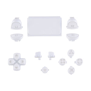 Matte UV White Classical Symbols 13in1 Button Kits Compatible With PS4 Gen2 Controller-SP4J0504WS - Extremerate Wholesale