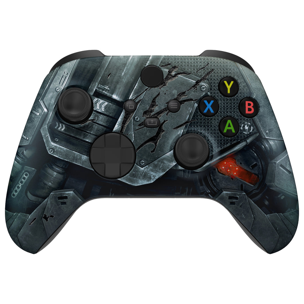 Mecha Armor with Combat Damage Engrave Front Shell For Xbox Series X/S Controller - FX3K001WS