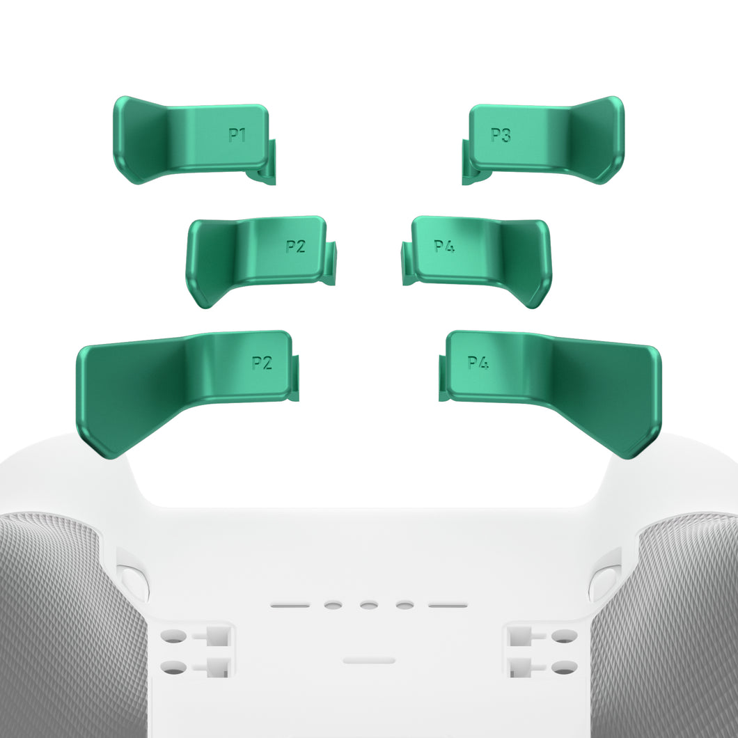 Metalic Aqua Green 6in1 Replacement Interchangeable Swift Back Paddles for Xbox One Elite & Elite Series 2 Controller - IL607WS