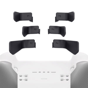 Metalic Black 6in1 Replacement Interchangeable Swift Back Paddles for Xbox One Elite & Elite Series 2 Controller - IL601WS - Extremerate Wholesale