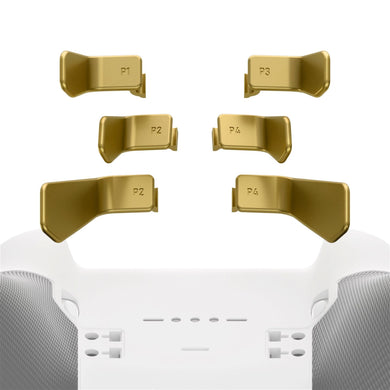 Metalic Hero Gold 6in1 Replacement Interchangeable Swift Back Paddles for Xbox One Elite & Elite Series 2 Controller - IL603WS - Extremerate Wholesale