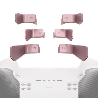 Metalic Rose Gold 6in1 Replacement Interchangeable Swift Back Paddles for Xbox One Elite & Elite Series 2 Controller - IL608WS - Extremerate Wholesale