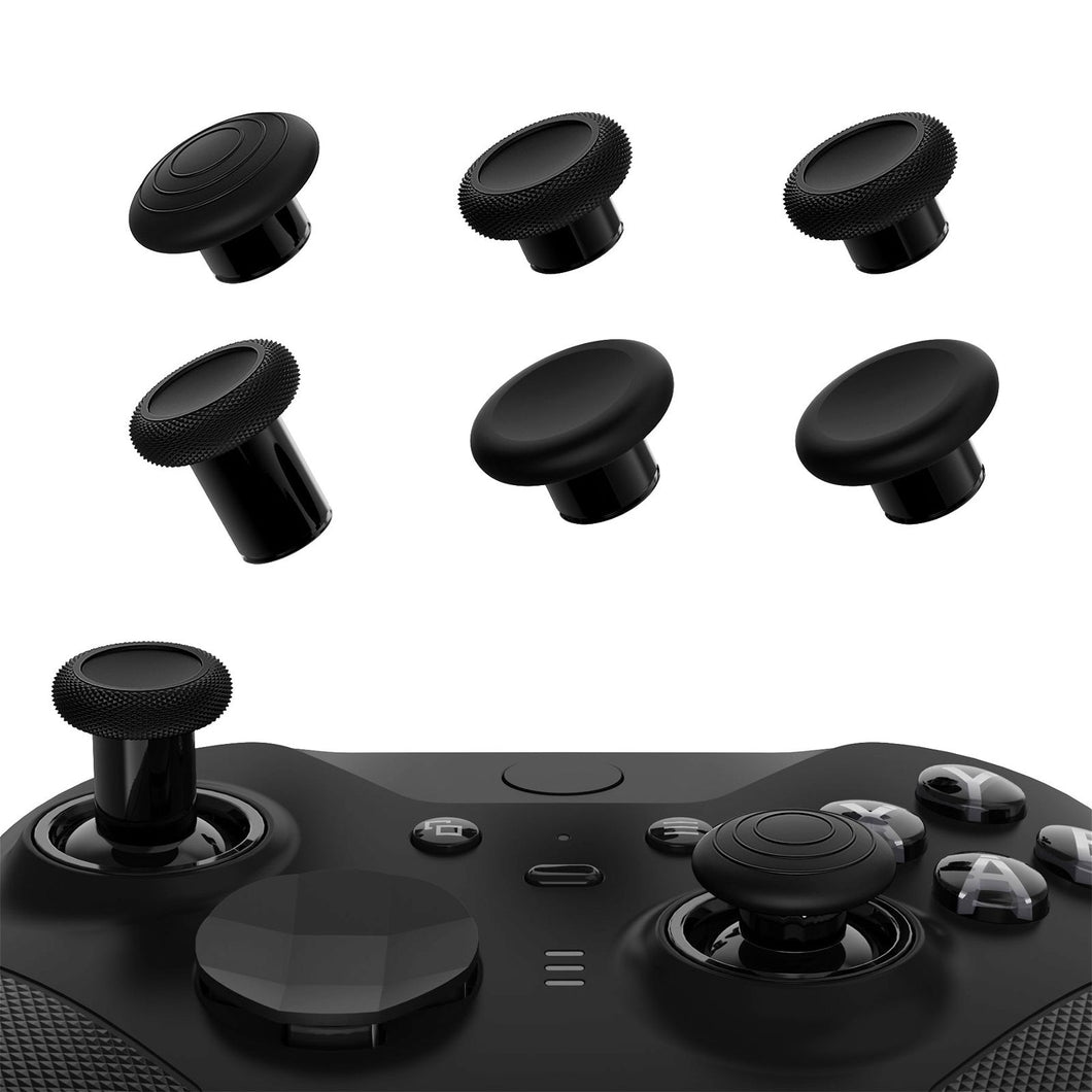 Metallic Black 6 in 1 Metal Replacement Thumbsticks for Xbox Elite Series 2 & Elite 2 Core Controller (Model 1797) - IL802WS - Extremerate Wholesale
