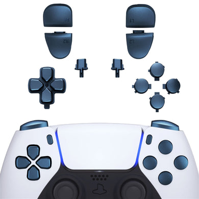 Metallic Regal Blue 11in1 Button Kits Compatible With PS5 Controller BDM-030 & BDM-040 - JPF1042G3WS - Extremerate Wholesale