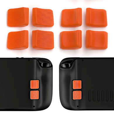 Mix Version Streamlined & Studded Design Orange Back Button Enhancement Set for Steam Deck LCD, Grip Improvement Button Protection Kit for Steam Deck OLED -PGSDM019 - Extremerate Wholesale