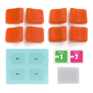 Mix Version Streamlined & Studded Design Orange Back Button Enhancement Set for Steam Deck LCD, Grip Improvement Button Protection Kit for Steam Deck OLED -PGSDM019 - Extremerate Wholesale