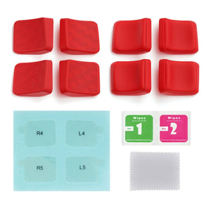 Mix Version Streamlined & Studded Design Passion Red Back Button Enhancement Set for Steam Deck LCD, Grip Improvement Button Protection Kit for Steam Deck OLED -PGSDM011 - Extremerate Wholesale