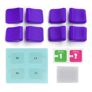 Mix Version Streamlined & Studded Design Purple Back Button Enhancement Set for Steam Deck LCD, Grip Improvement Button Protection Kit for Steam Deck OLED -PGSDM012 - Extremerate Wholesale