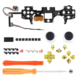 Multi-colors Luminated Glossy Chrome Gold Button DTF V3 LED Kit For PS5 Controller BDM-030 & BDM-040 - PFLED07G3 - Extremerate Wholesale