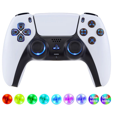 Multi-colors Luminated Matte UV Wood Grain Button DTF V3 LED Kit For PS5 Controller BDM-030 & BDM-040 - PFLED12G3 - Extremerate Wholesale