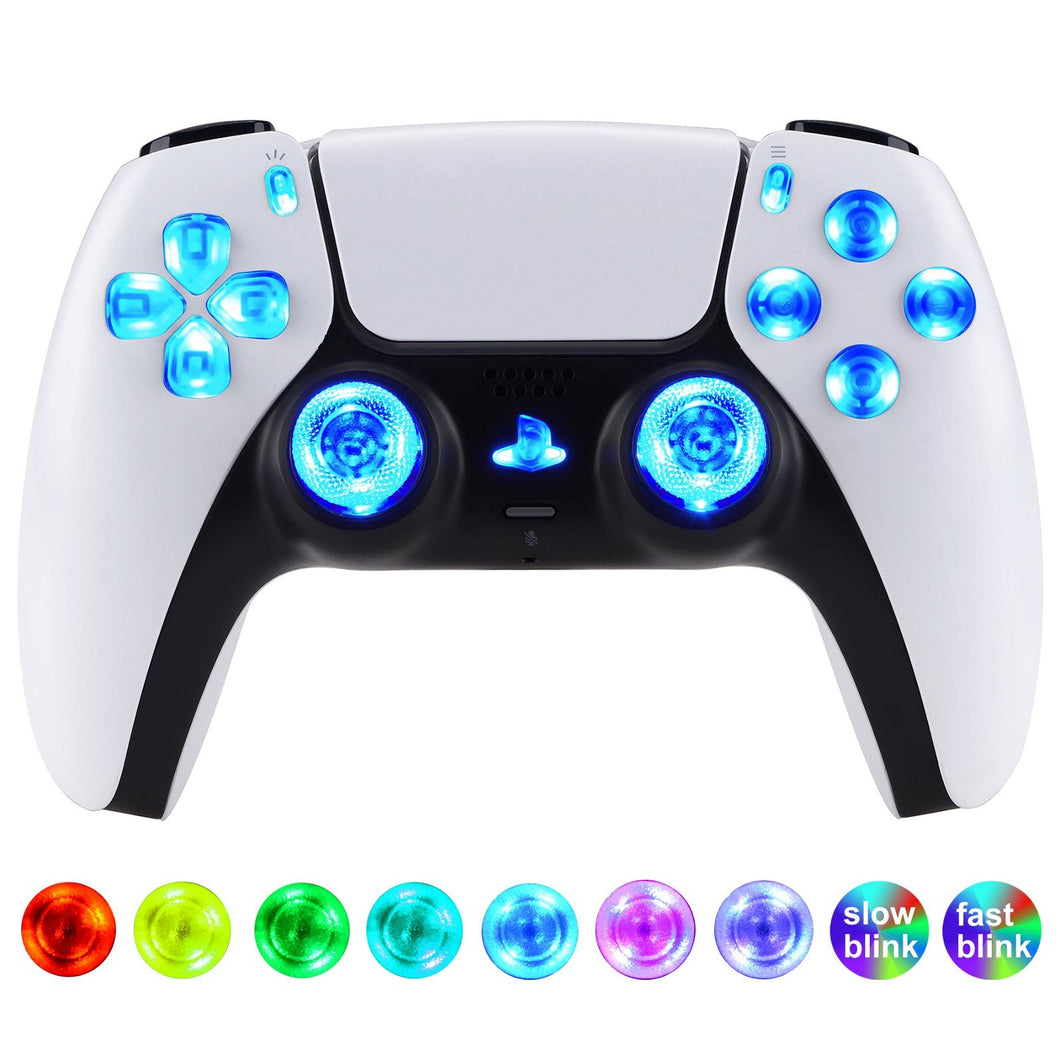Multi-colors Luminated Transparent Button DTF V3 LED Kit For PS5 Controller BDM-030 & BDM-040 - PFLED01G3 - Extremerate Wholesale