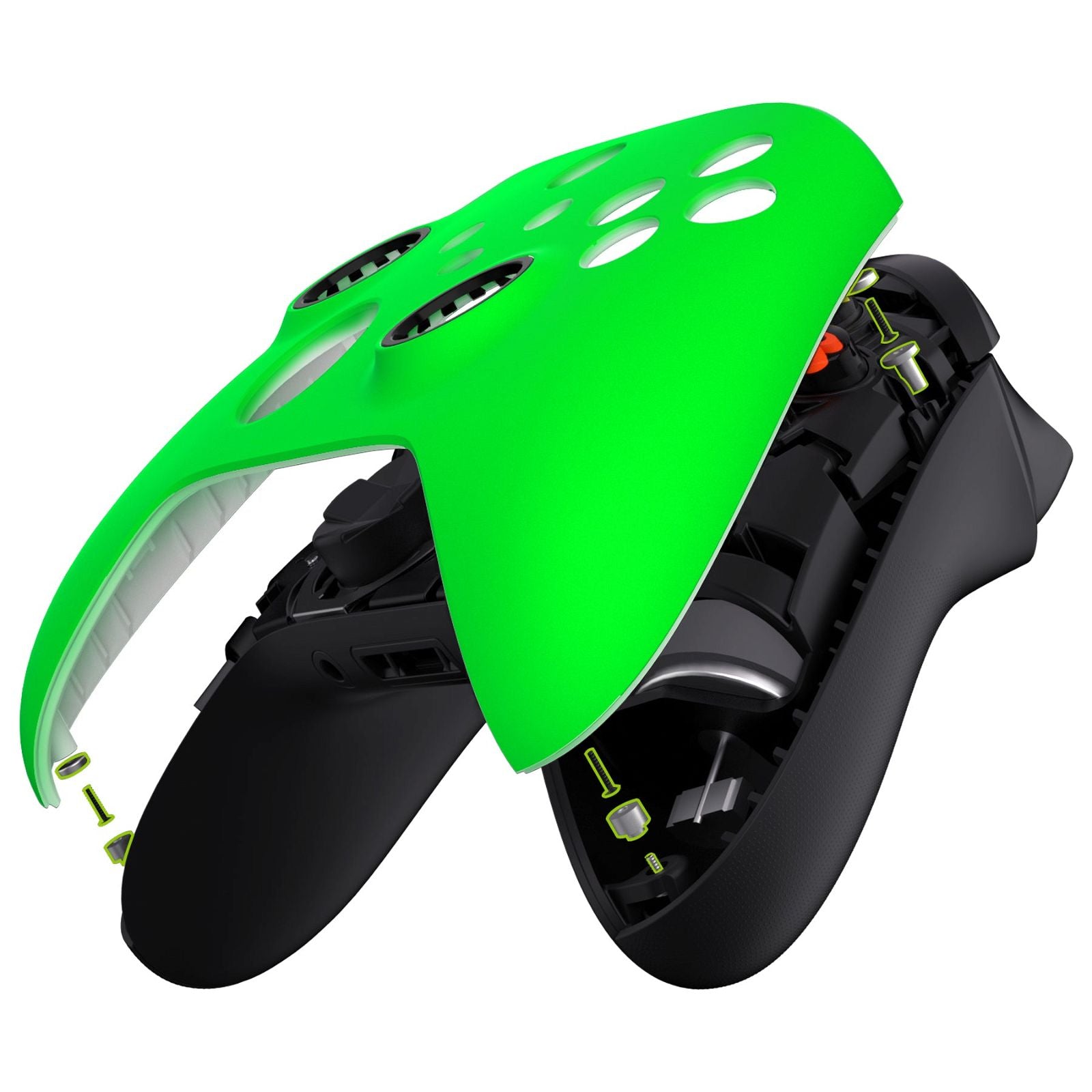 Neon Green Magnetic Replacement Front Housing Shell With Accent
