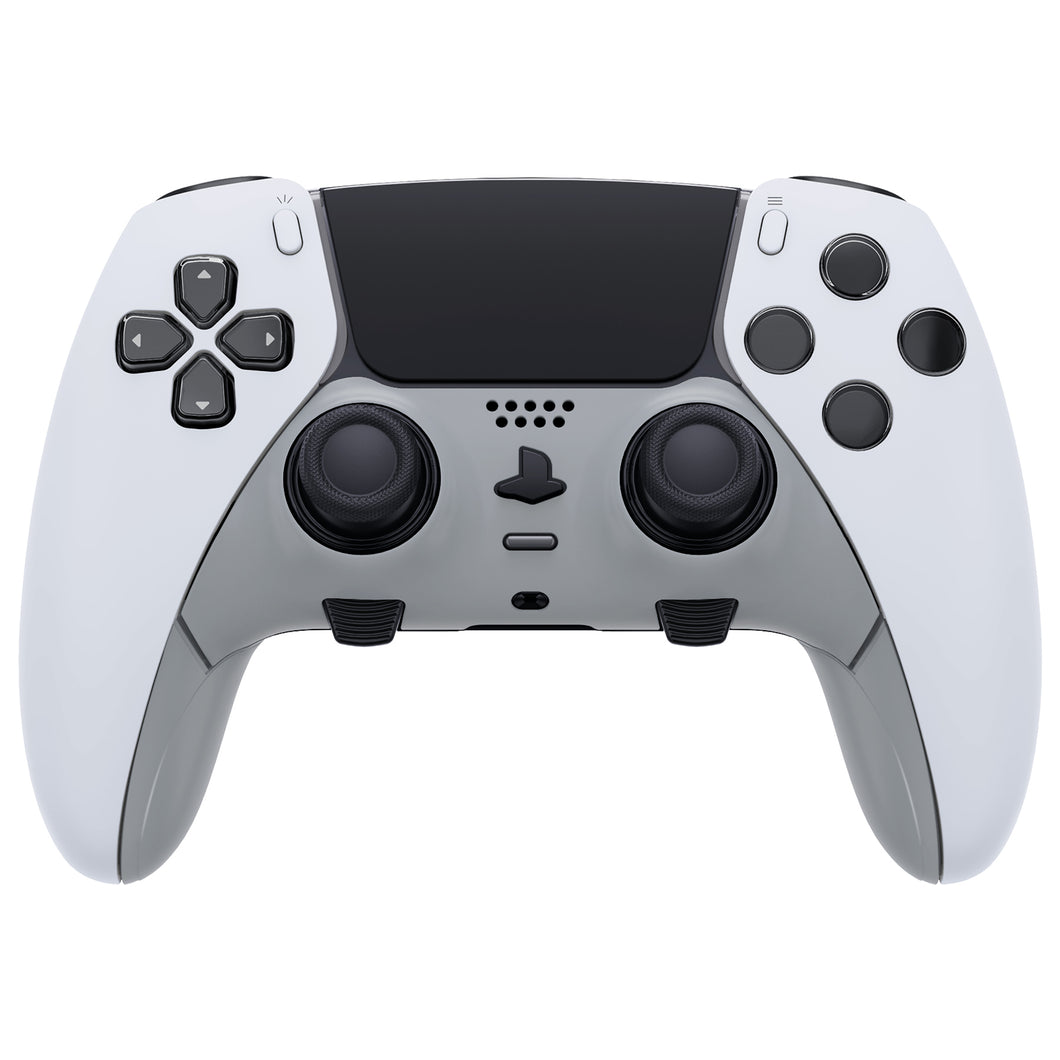 New Hope Gray Replacement Top Bottom Decorative Trim Shell Compatible with PS5 Edge Controller -CXQEGP005WS