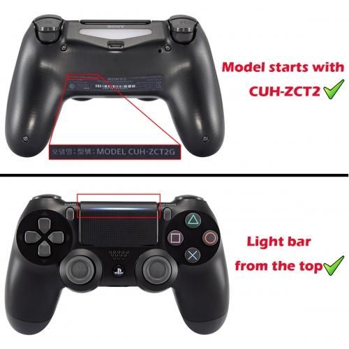 New Hope Gray Front Shell Compatible With PS4 Gen2 Controller-SP4FX22V1WS