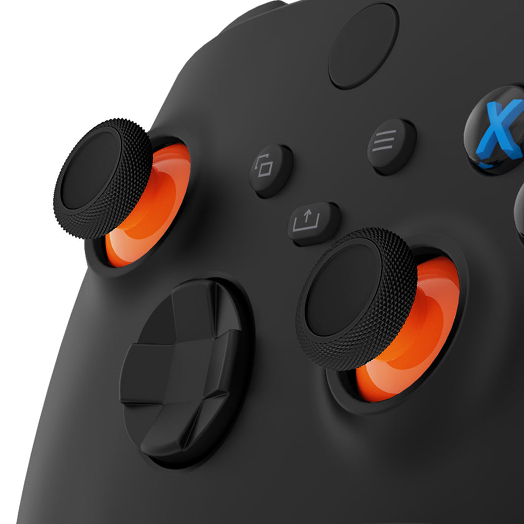Orange & Black Analog Thumbsticks For Xbox Series X/S Controller & Xbox One Standard Controller & Xbox One X/S Controller & Xbox One Elite Controller-JX3432WS