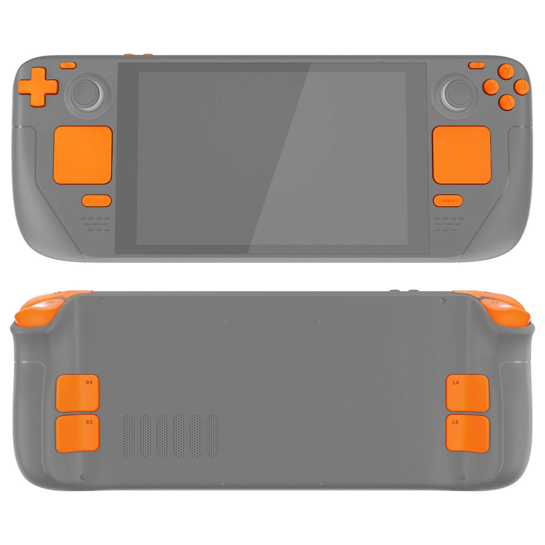 Console Board Buttons Orange Replacement Full Set Buttons for Steam Deck LCD Console - JESDP009WS