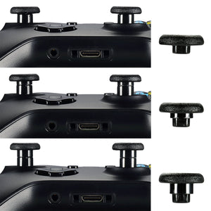 12pcs Removable Swap Thumb Grips Joystick Different Height + 2pcs Bottom Standards Enhancements Thumbsticks For Xbox one/PS4 Controller Black-XOJ0125 - Extremerate Wholesale