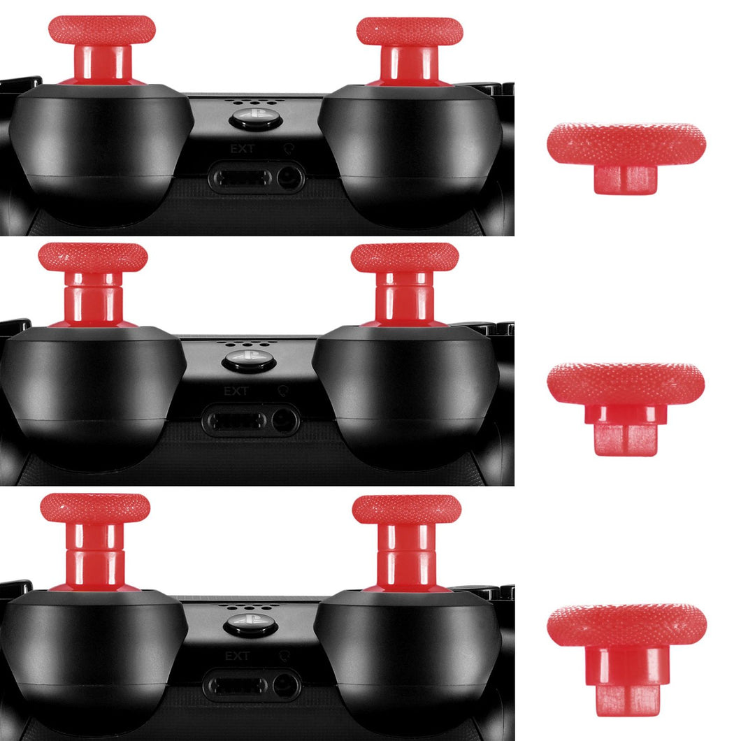 12pcs Removable Swap Thumb Grips Joystick Different Height + 2pcs Bottom Standards Enhancements Thumbsticks For Xbox one/PS4 Controller Red-XOJ0127 - Extremerate Wholesale