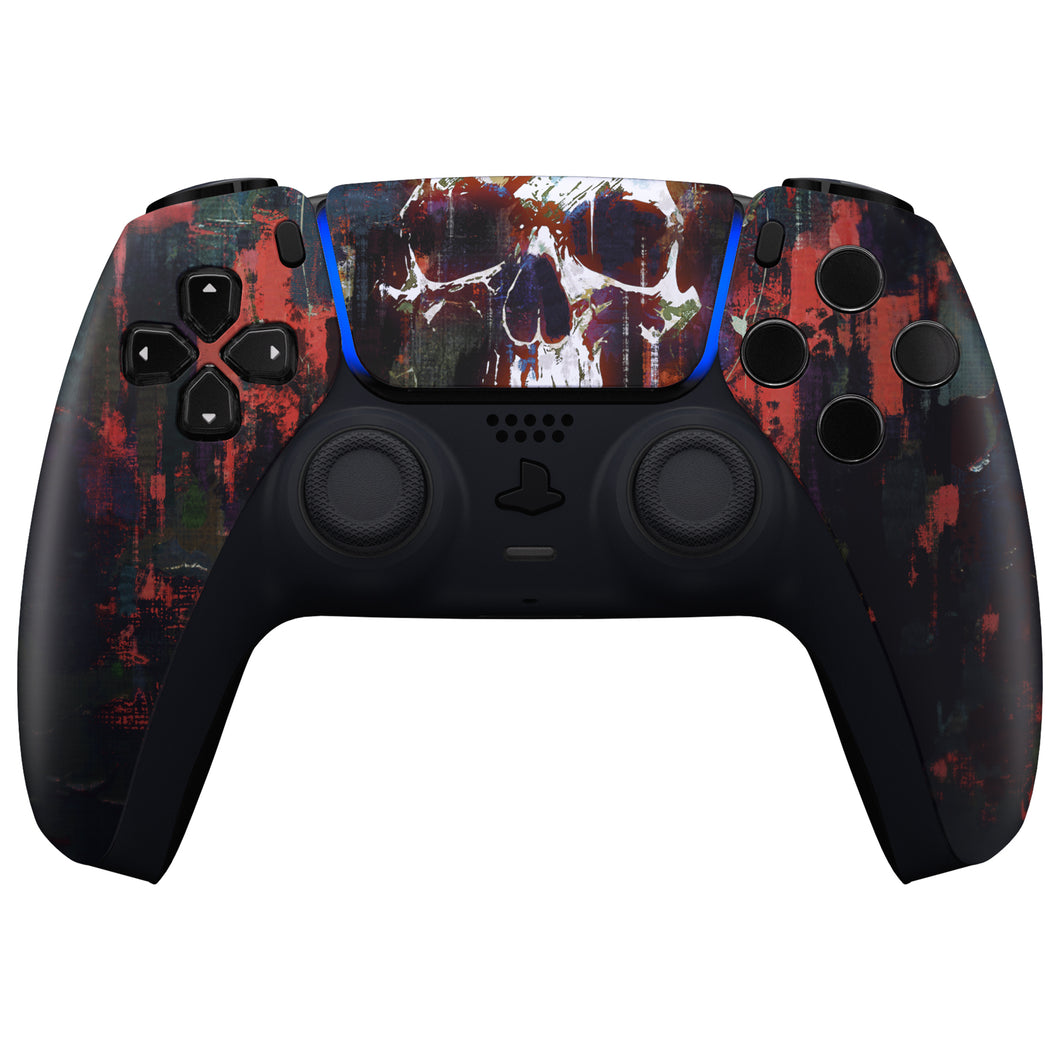 Phantom Skull Front Shell With Touchpad Compatible With PS5 Controller BDM-010 & BDM-020 & BDM-030 & BDM-040 - ZPFT1104G3WS