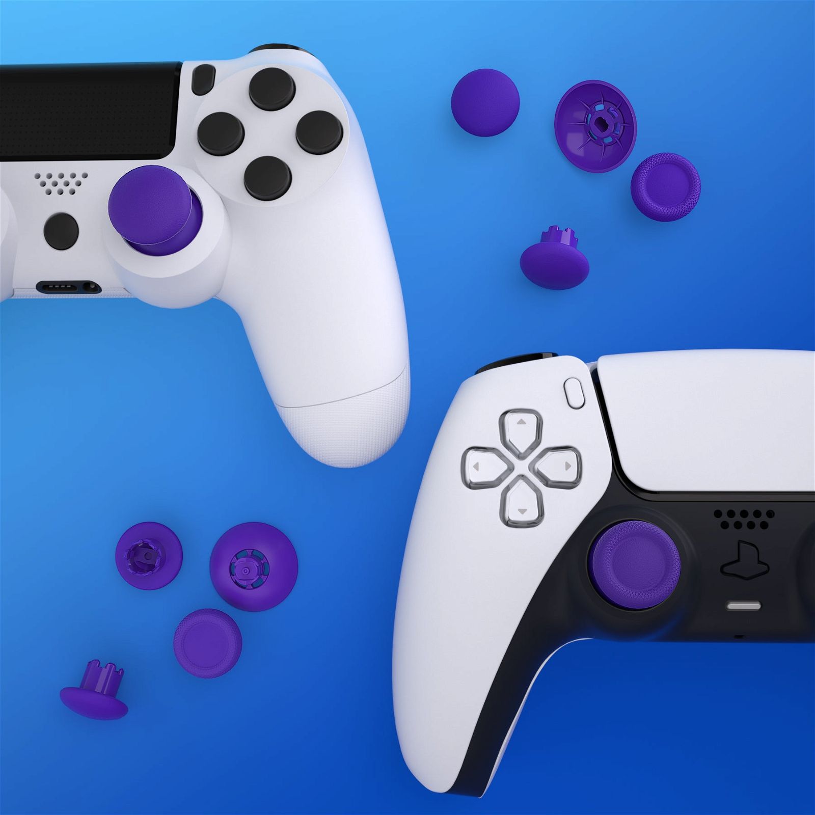 Purple EDGE Sticks Replacement Interchangeable Thumbsticks for PS5