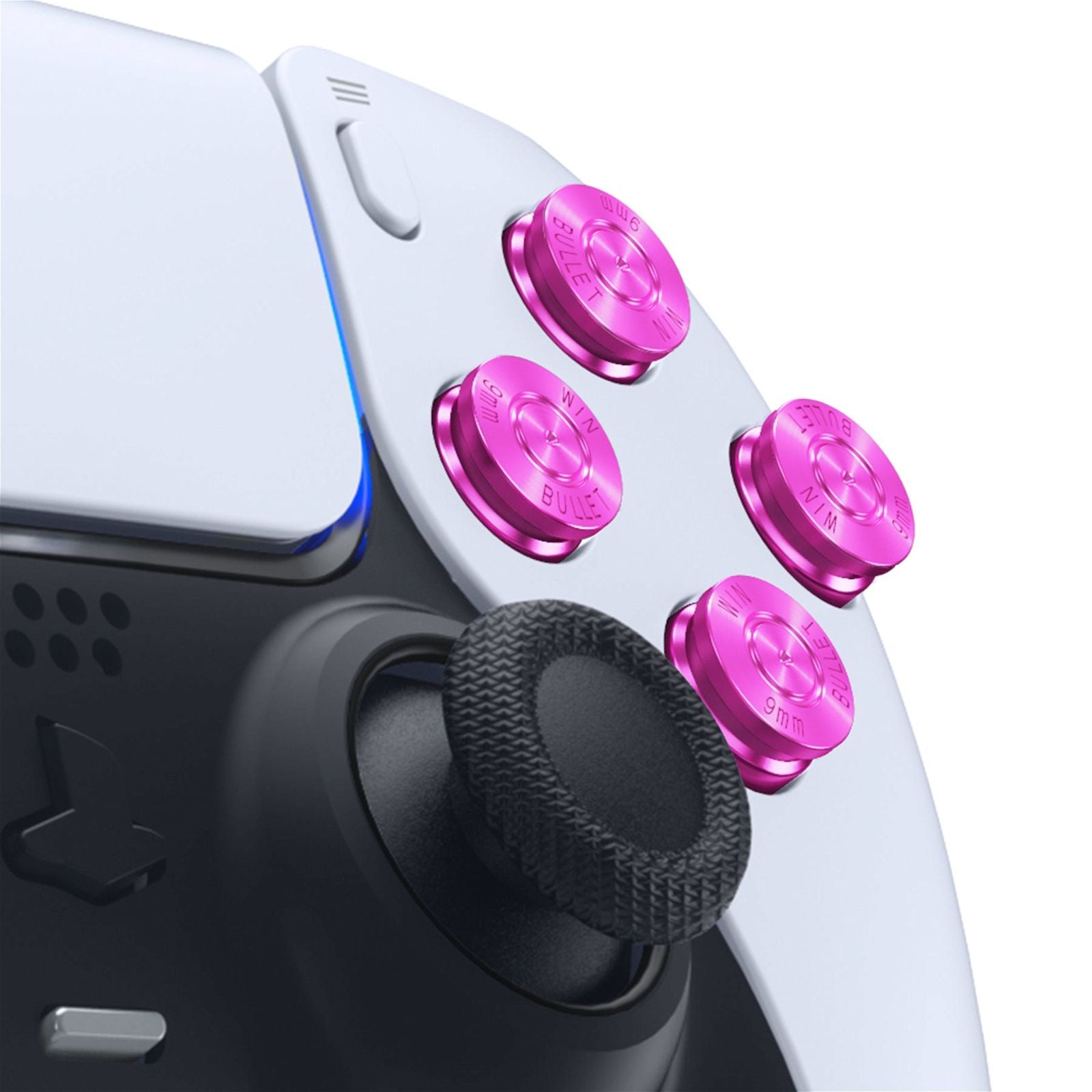 Purple Metal ABXY Buttons Compatible With PS5 Controller-JPFA005WS