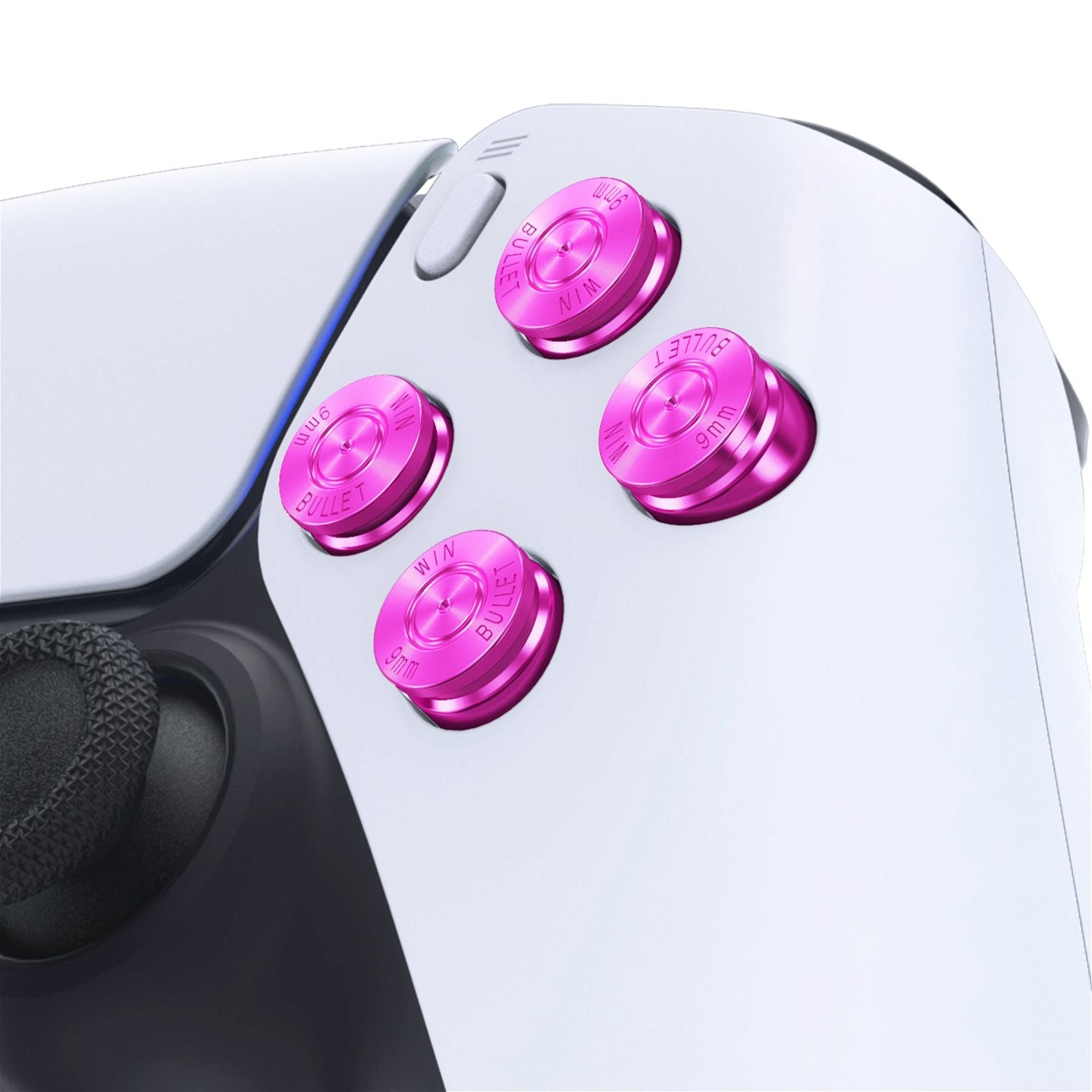 Purple Metal ABXY Buttons Compatible With PS5 Controller-JPFA005WS