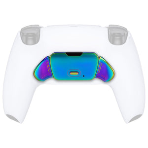 Rainbow Aura Blue Purple Real Metal Buttons(RMB) Version K1 K2 Buttons Housing & Remap PCB Board Compatible With PS5 Controller Extremerate Rise Remap Kit - Controller & Backplate & Flex Cables Not Included-WPFJ7003 - Extremerate Wholesale