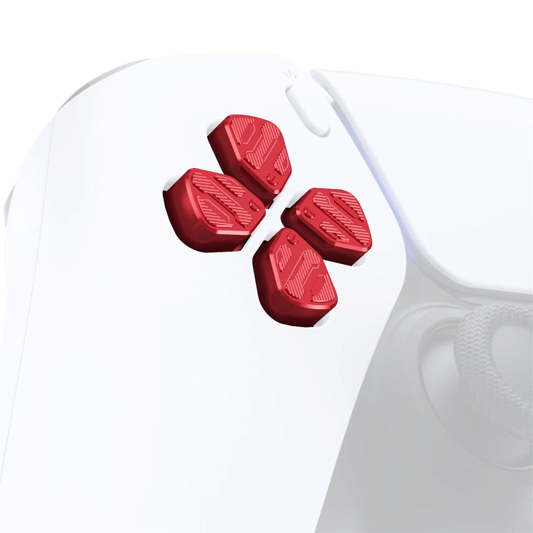 Red Metal Dpad Button Compatible With PS5 Controller-JPFB003WS - Extremerate Wholesale