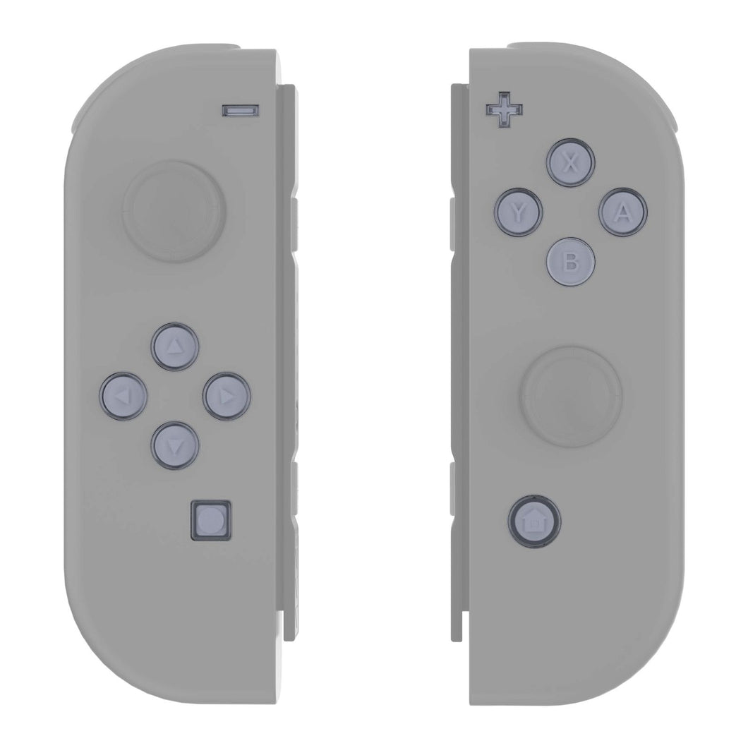 Replacement Controller ABXY Direction Home Capture + - Jelly Buttons, Two-Tone New Hope Gray & Clear With Symbols Action Face Keys For NS Switch Joycon & OLED Joycon-AJ7005WS - Extremerate Wholesale